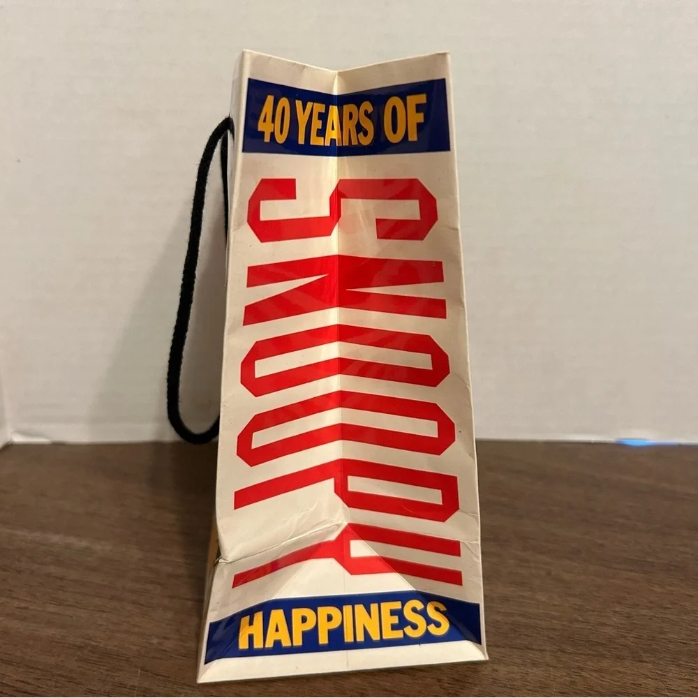 Vintage 1958 Peanuts Snoopy & Gang Applause Gift Bags 40 Years of Happiness